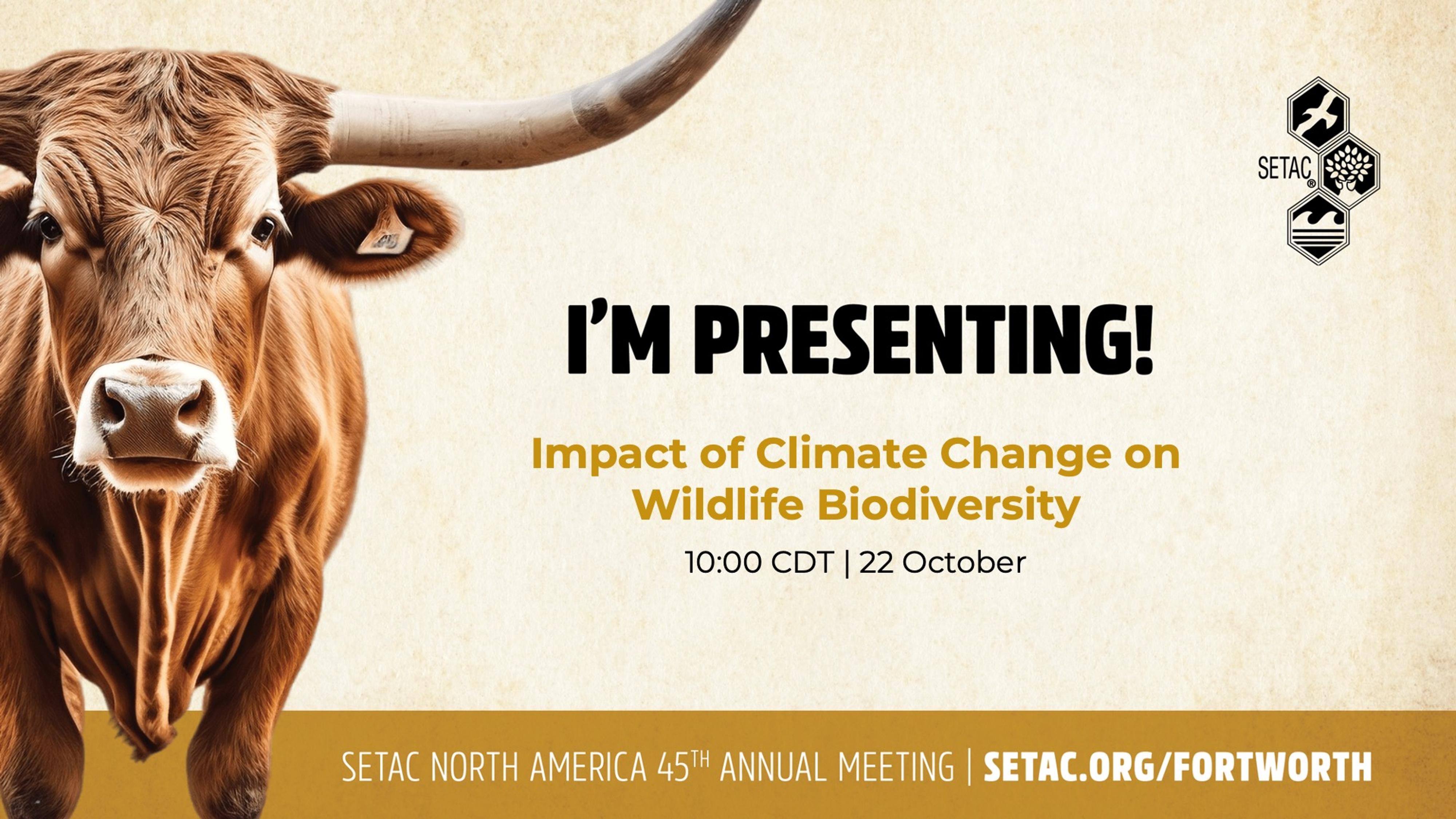 SETAC North America 45th Annual Meeting "I'm presenting" image