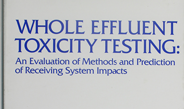 Whole Effluent Toxicity Methods