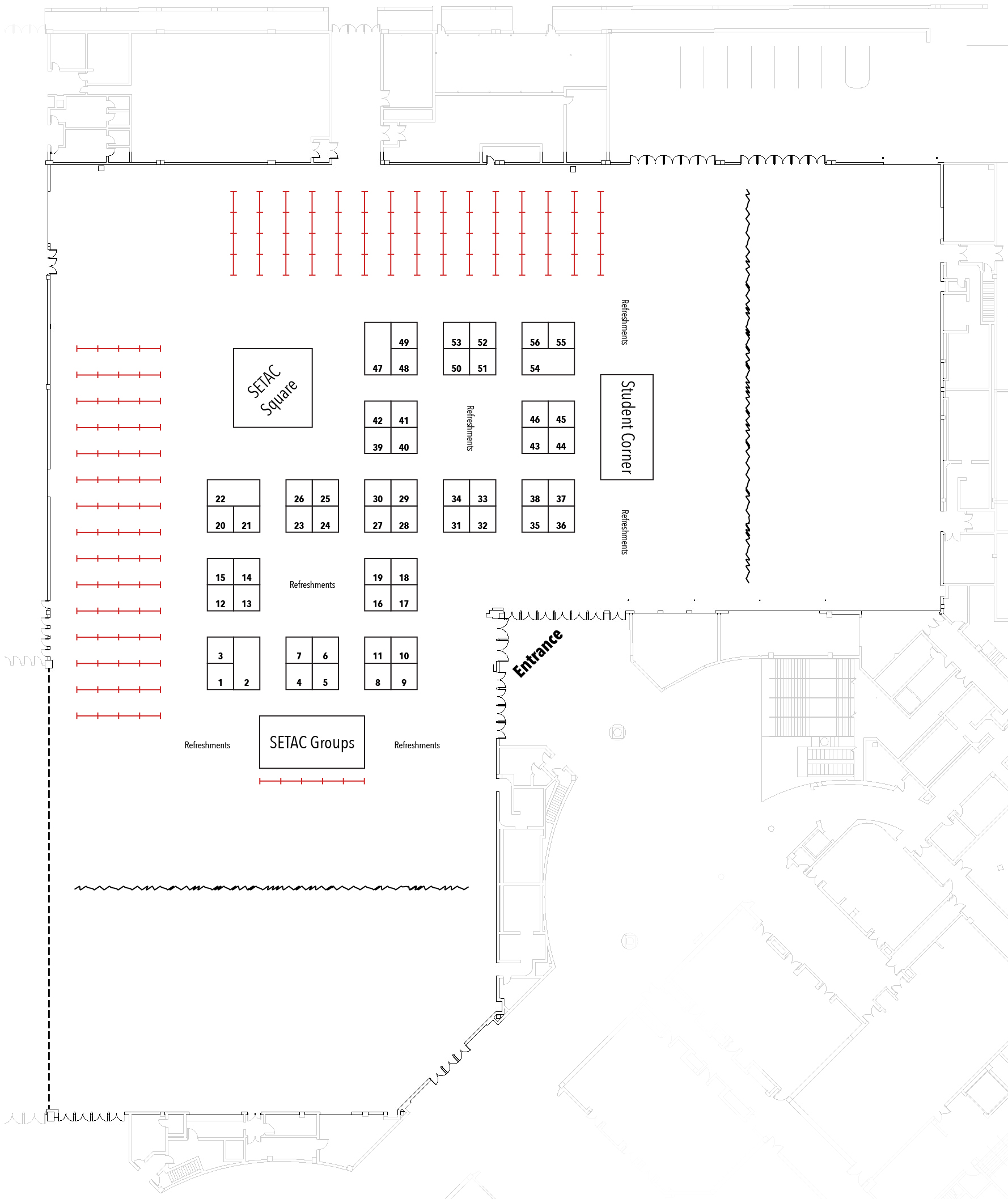 SETAC North America 46th Annual Meeting exhibitor floor plan