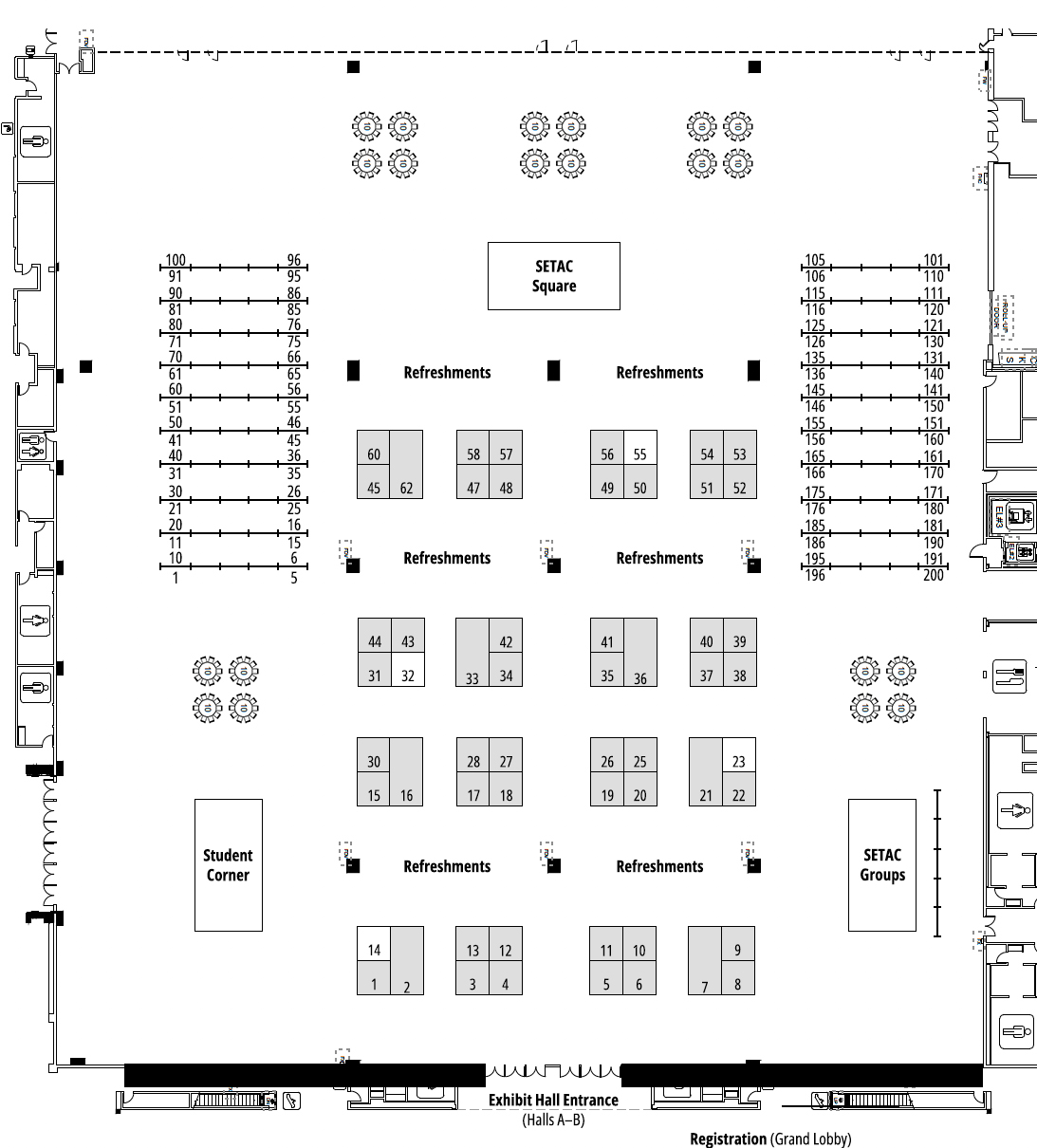 SETAC Fort Worth Exhibitor Floor Plan