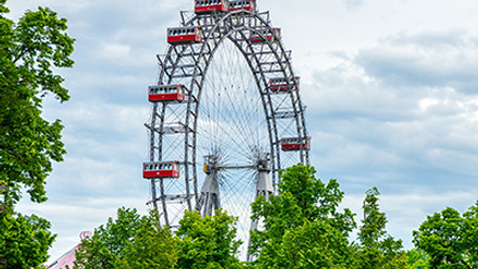 Ferris wheel in Vienna, Austria