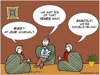 peer review cartoon by Hilda Bastian